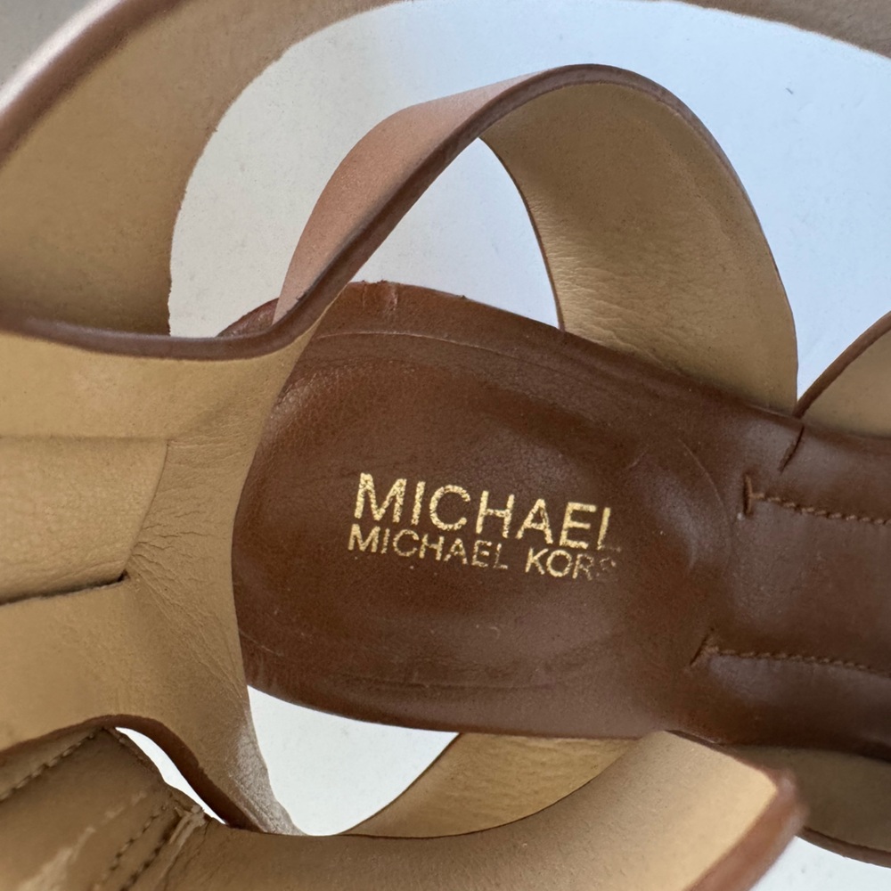 MICHAEL Michael Kors Maribella Brown Sandal Size 6.5 - Picture 14 of 15